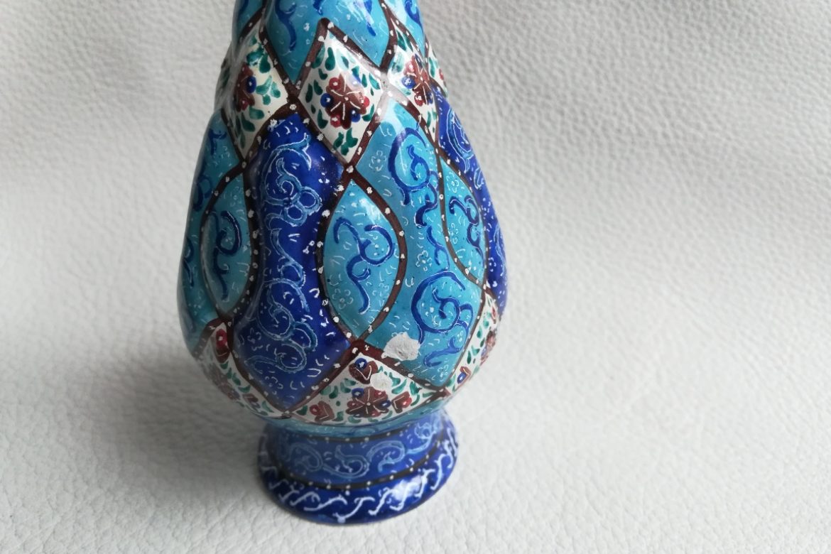 Vase cuivre émaillé-Galerie Shirazi-Pau-S2-38a