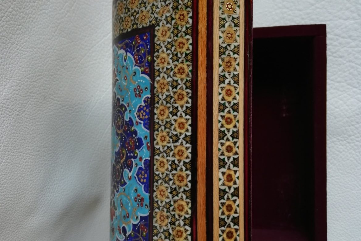 Boite marqueterie peinte-Galerie Shirazi-Pau- 013-L.2