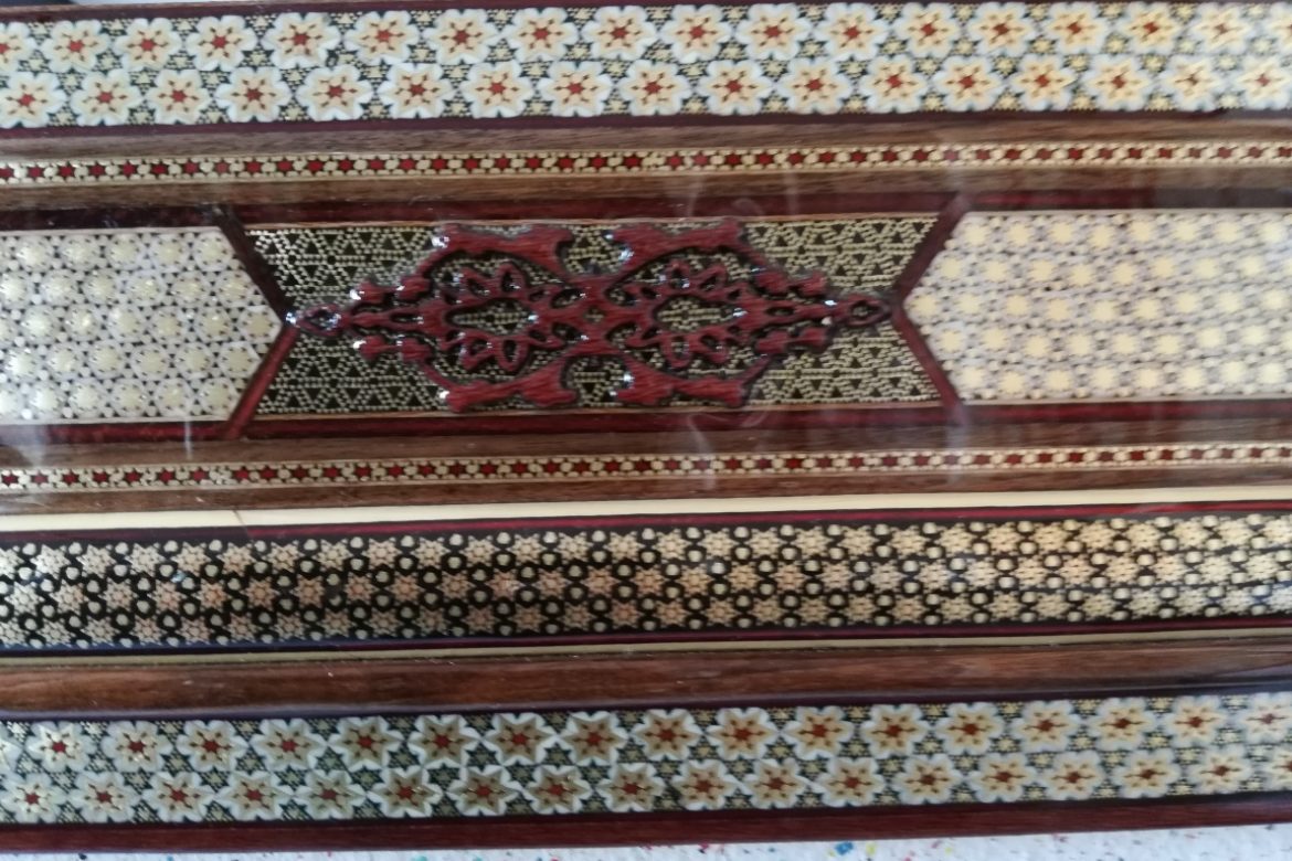 Cadre miroir marqueterie _Galerie Shirazi_Pau_A33SA-2