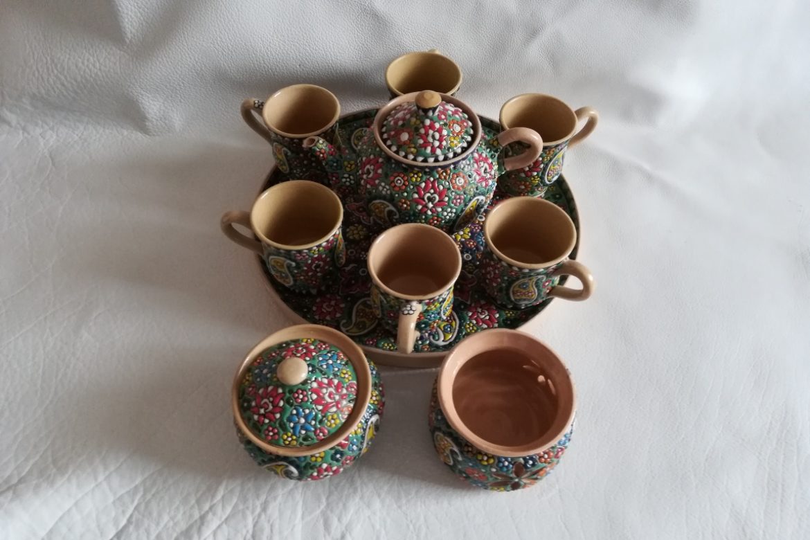 Service à thé persan céramique_Galerie Shirazi_Pau_B11S