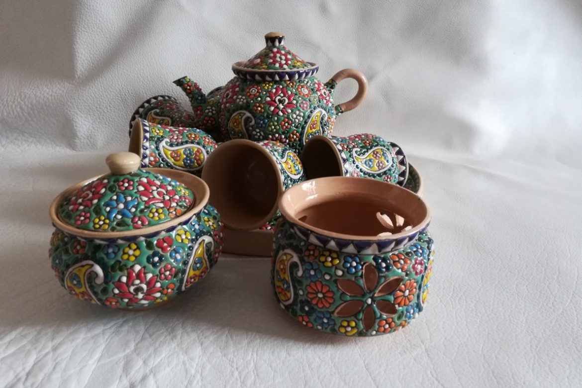 Service à thé persan céramique_Galerie Shirazi_Pau_B11S.a