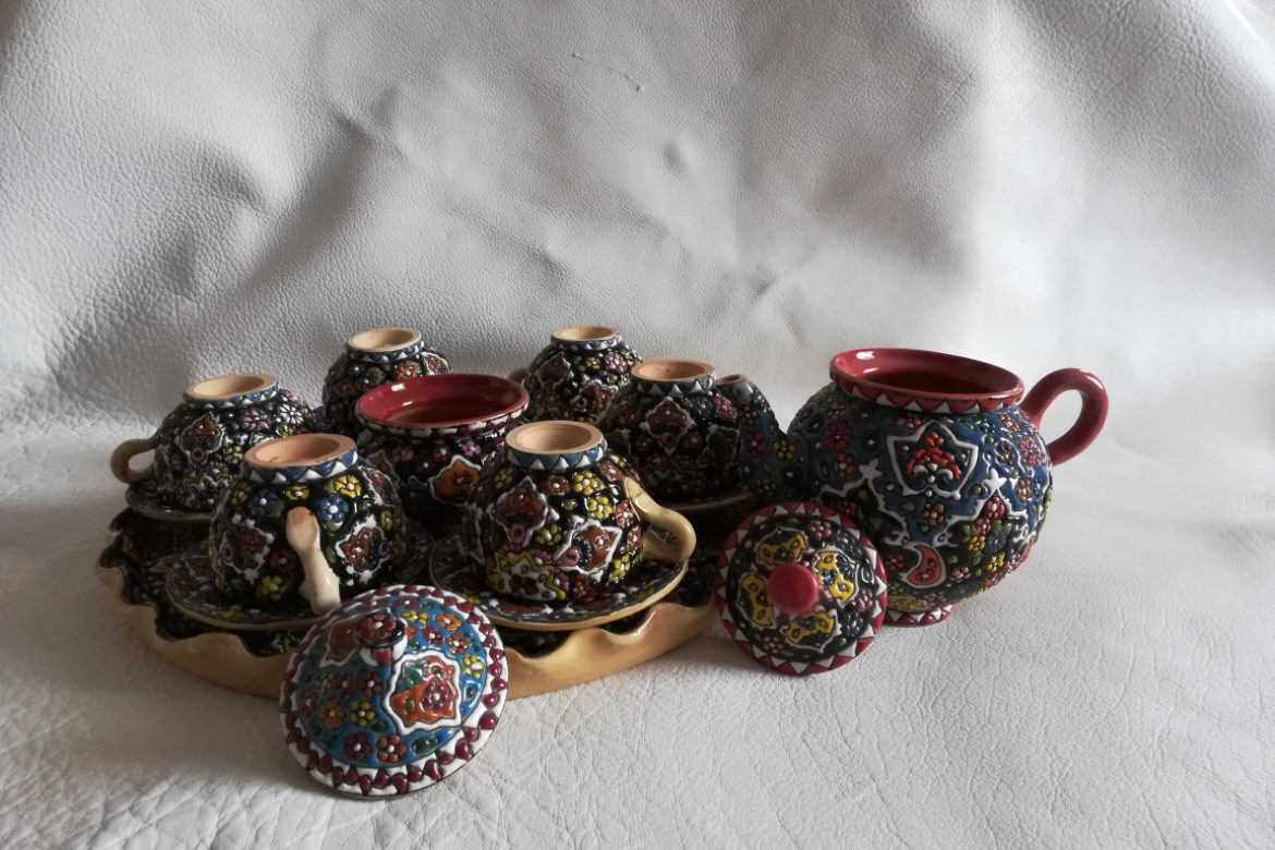 Service à thé persan céramique_Galerie Shirazi_Pau_B12S.a